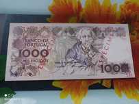 Espécime Nota de 1000 escudos,  Ano 1983 Não circulada