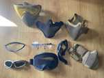 Diverso material de airsoft (mascaras, oculos, coldres etc]