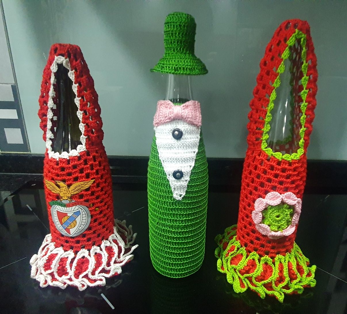 Trabalhos diversos em crochet