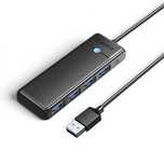 Hub PAPW4A-C3 rozdzielacz 4x USB-A - czarny