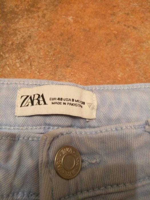 Błękitne jeansy Zara flare 40 M L nowe z metką Cropp flare dżinsy