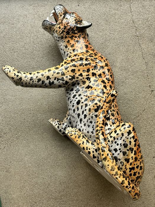 Rzeźba Figura Ogromny Gepard Włochy lata 1960