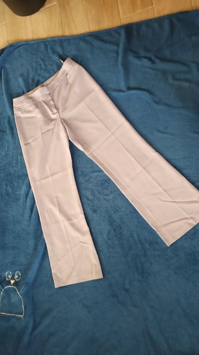 New Look Szerokie nogawki wrzosowe spodnie L 40