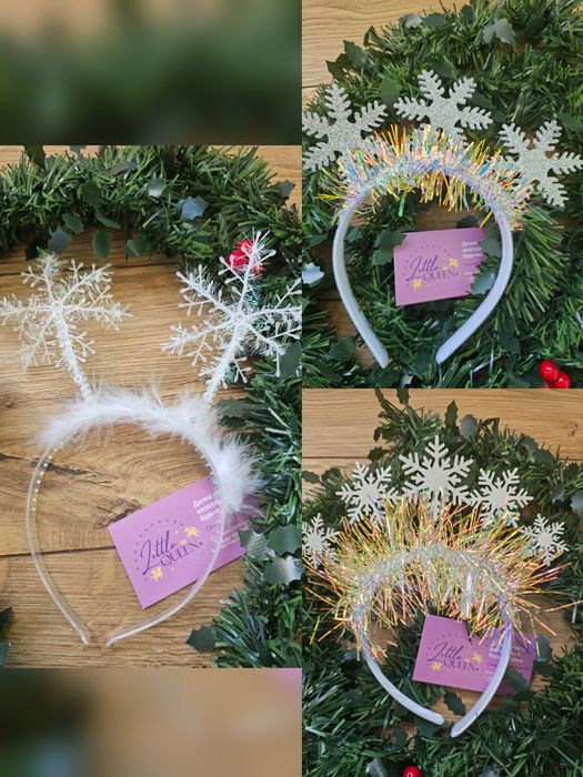 Обруч сніжинки сніжинка новорічний костюм ободок снежинка снежинки