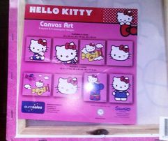 Hello Kitty, colecção de 4 quadros 25 x 25cm (novos e plastificados)