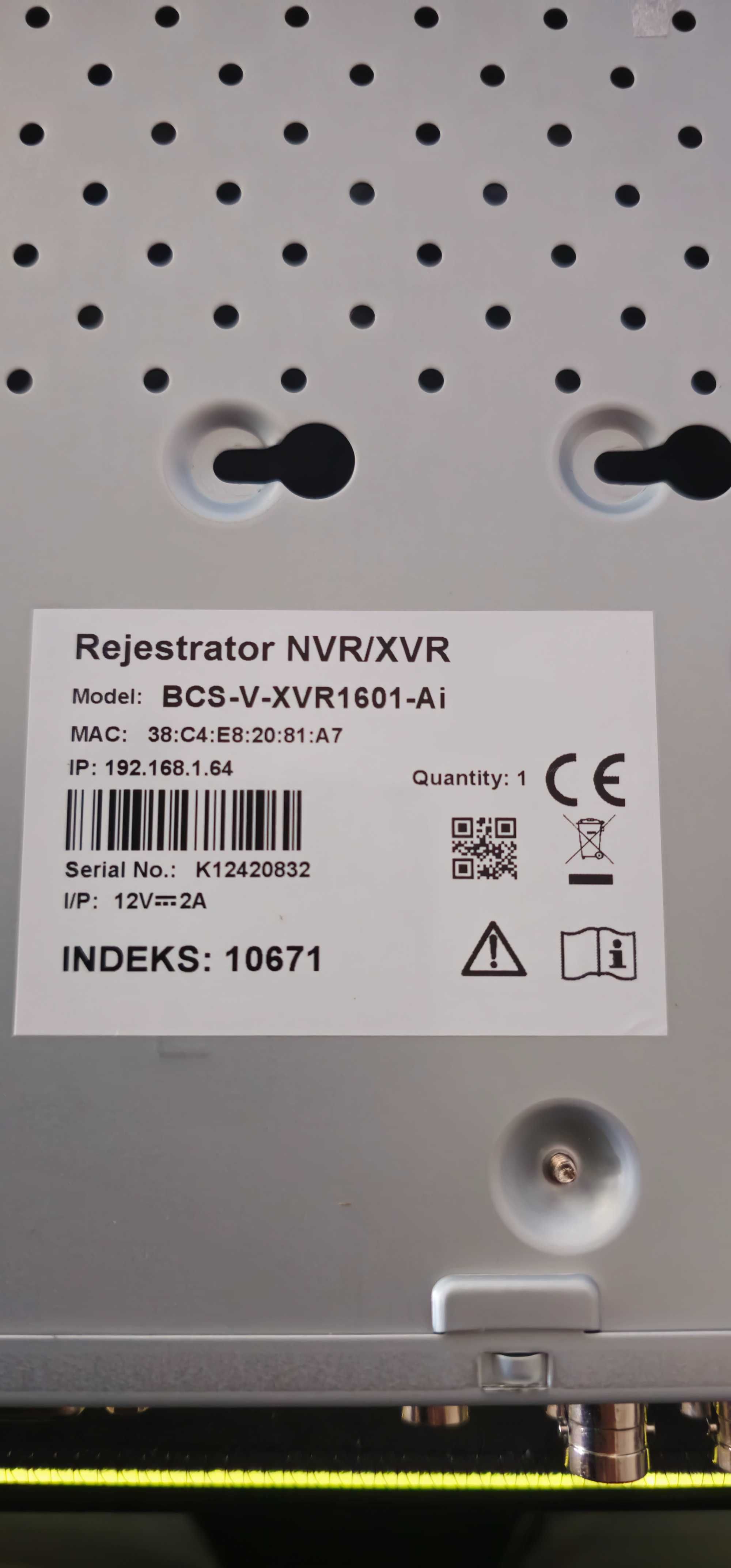 Rejestrator BCS-V-XVR1601-Ai