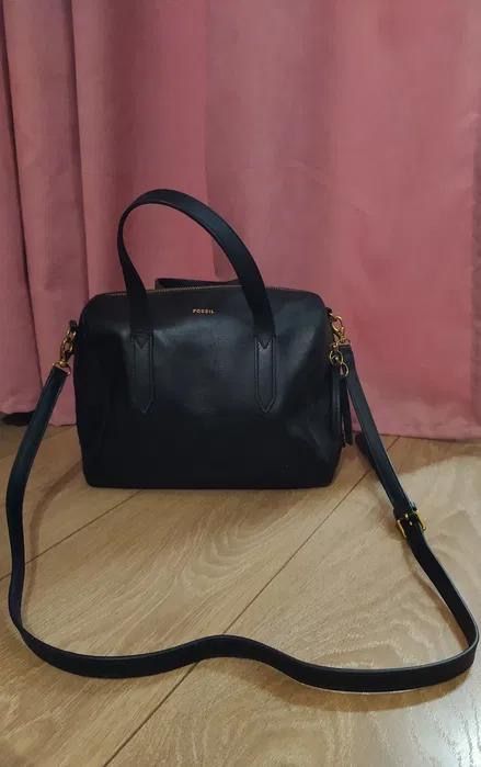 стильная кожаная сумка , Fossil, оригинал!