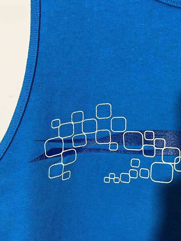 Nike blue tank top y2k 2000s retro swag drip skate rap hiphop