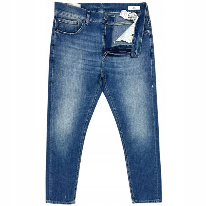 Dondup Mila Włoskie Jeansy Carrot Fit 7/8 Damskie ze Stretchem r. W28