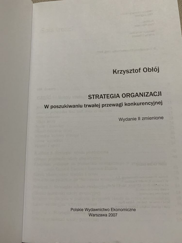 Strategia organizacji- Krzysztof Obłój