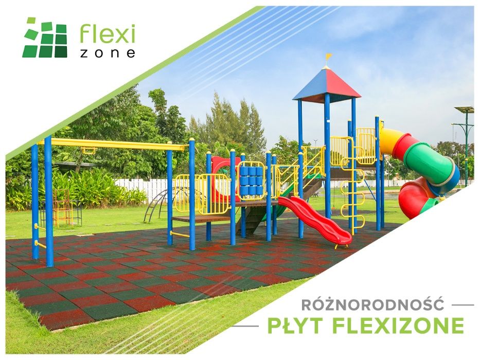 Atestowane 40mm płyty gumowe bezpieczna nawierzchnia plac zabaw CZARNE