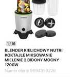 Blender kielichowy 1200 W trzy razy częściowo użyty