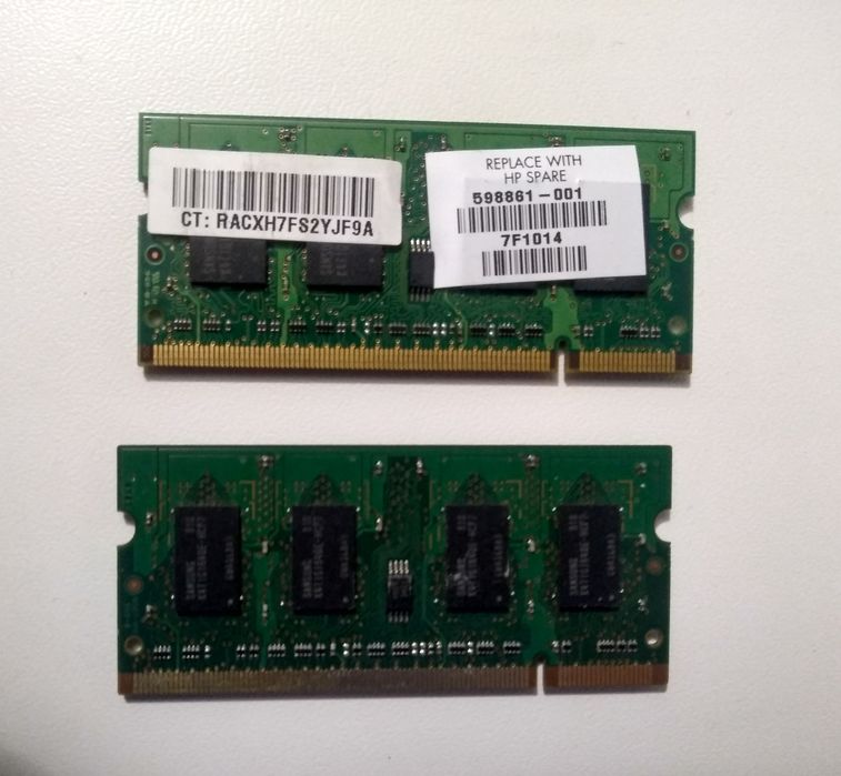 оперативна пам'ять до ноутбука DDR2-1Гб 2шт