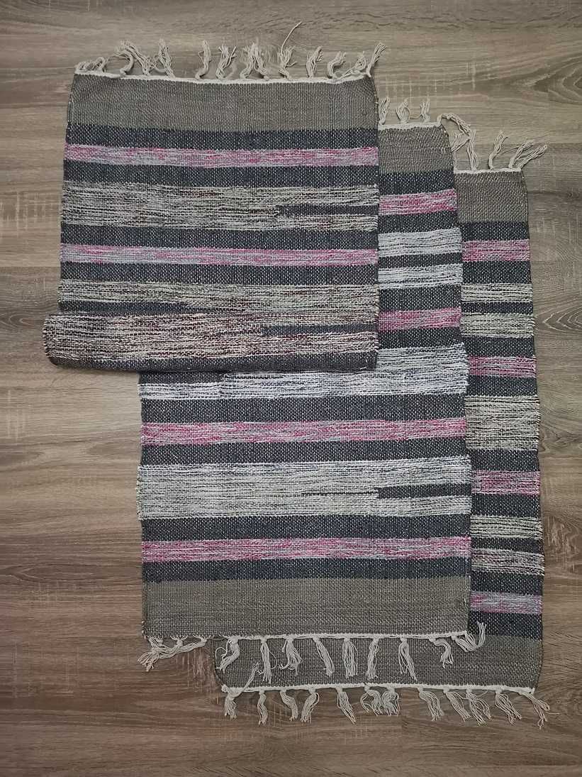 Bawełniany chodnik 50×80 aztec dywanik wycieraczka handmade eko