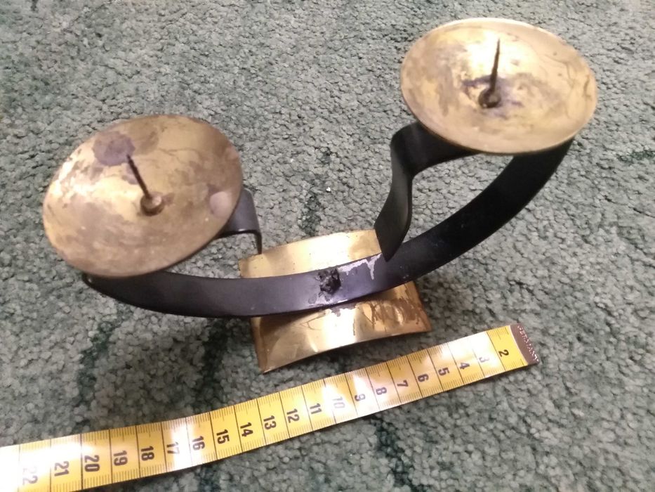 Підсвічник металевий СССР латунь