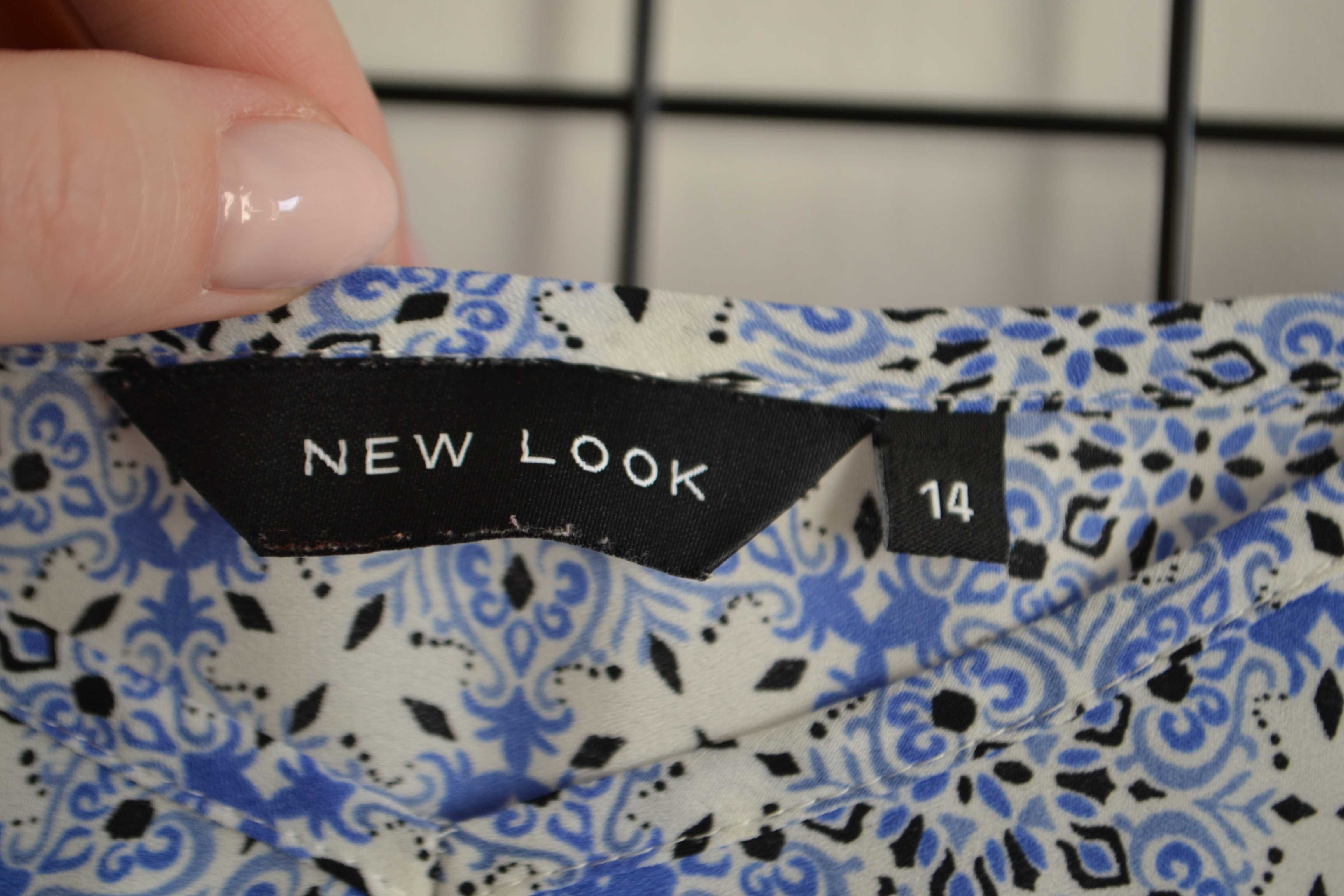 Bluzka na ramiączkach niebieska New Look 14 boho