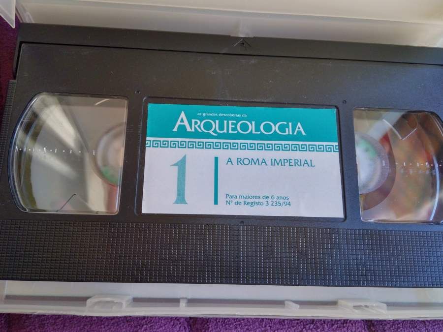 Cassete VHS - A Arqueologia - Roma Imperial I - NOVA