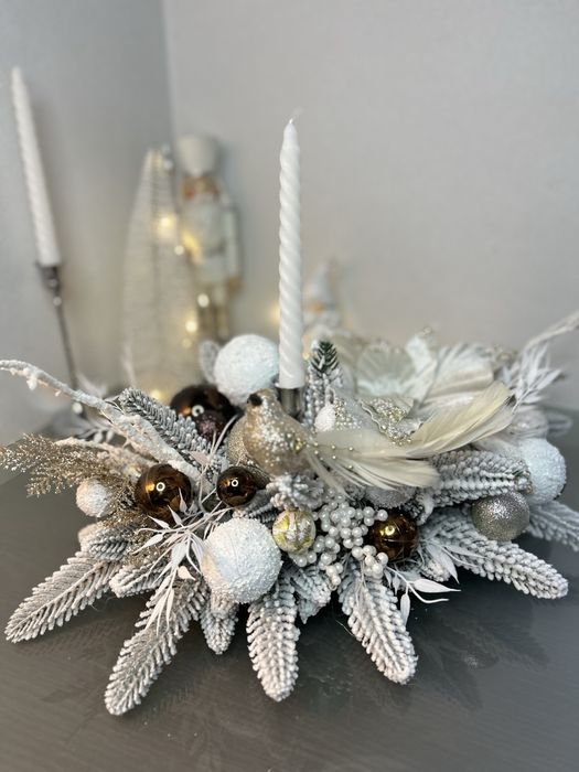 Підсвічник новорічний декор