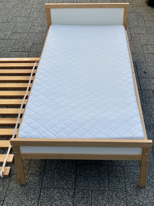 Łóżko Ikea 160x70 lozko + materac + dno - Sniglar Vyssa Underlig