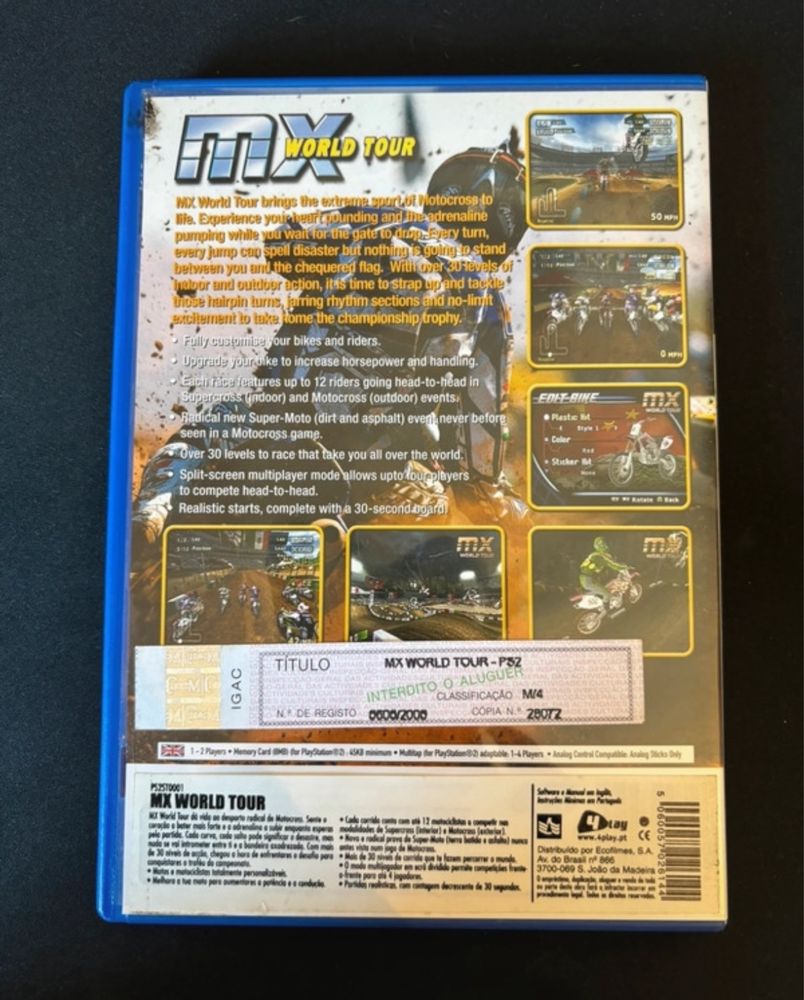 Jogo PS2 MX World Tour