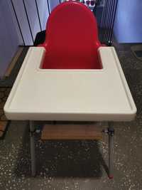 Krzesełko do karmienia Ikea x podnóżkiem