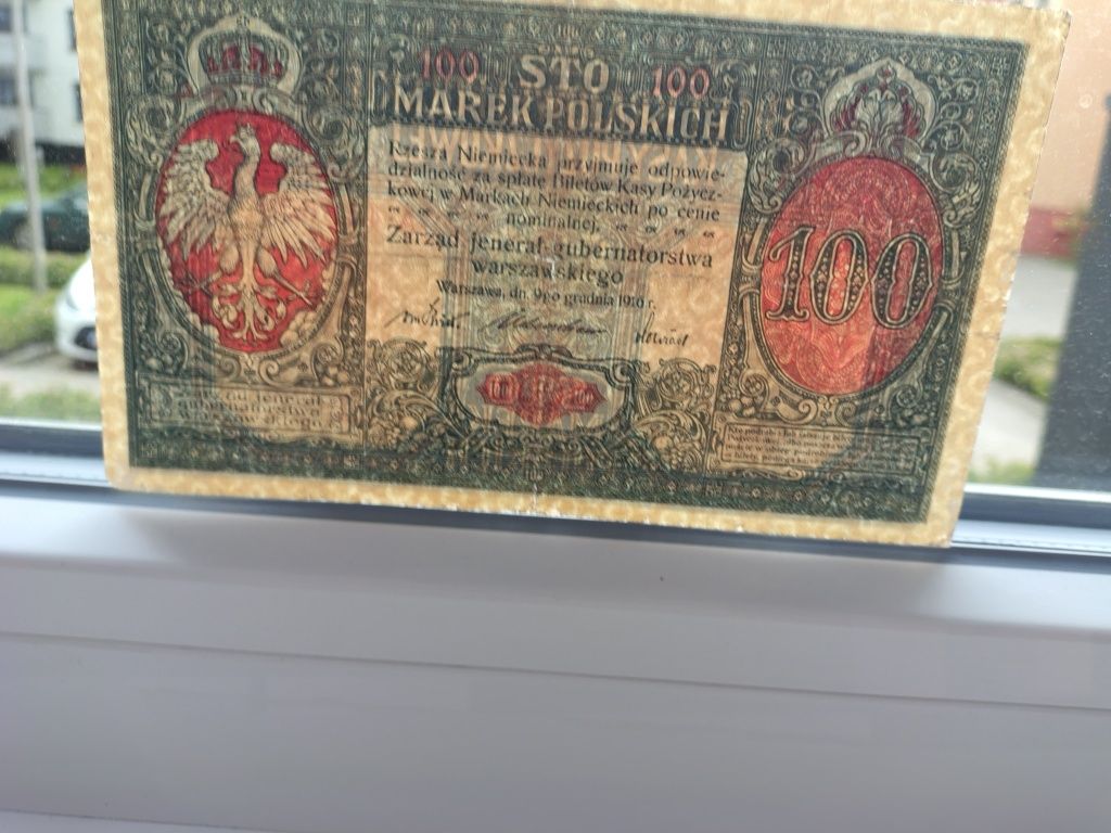 100 Marek Polskich 1916 Jeneral ! Piękny !  1917