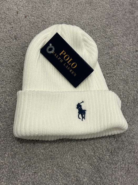 Nowa Biala czapka Ralph Lauren Polo