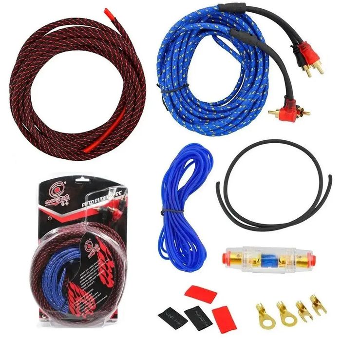 Набір проводів для встановлення сабуфера AWG/RCA, KIT 10GA /CO11