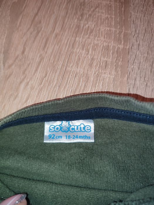 Zestaw 92 dla chłopca spodnie bluza sweter komplet  18-24