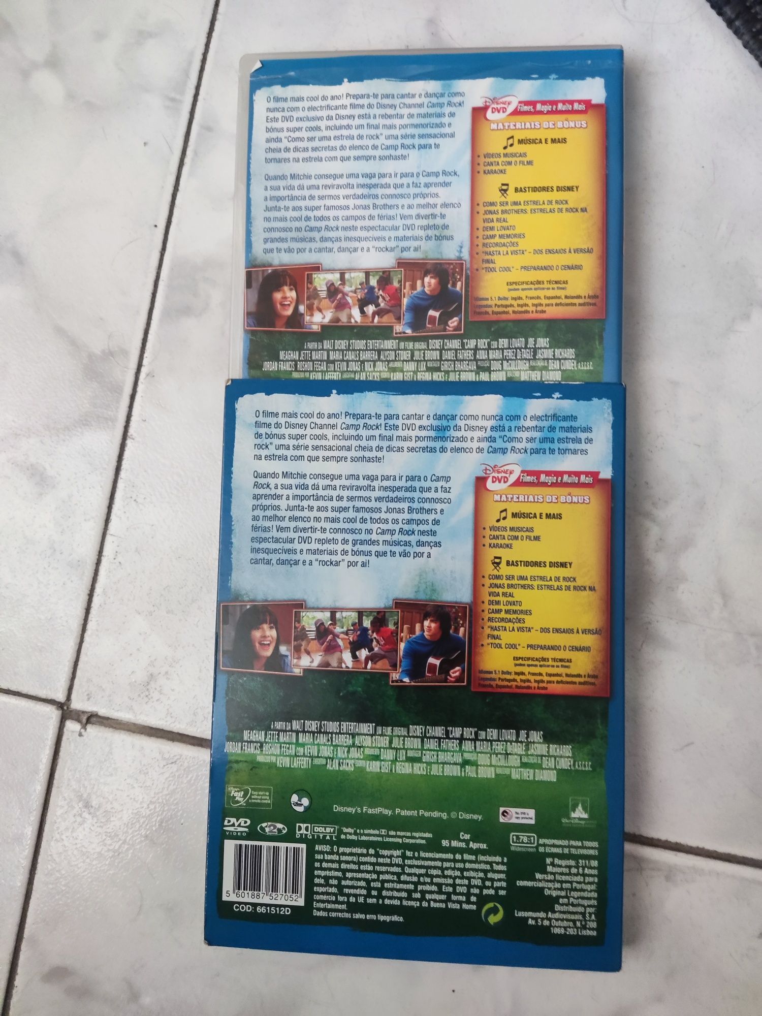 Dvd Camp Rock 2 edição alargada com capa protetora