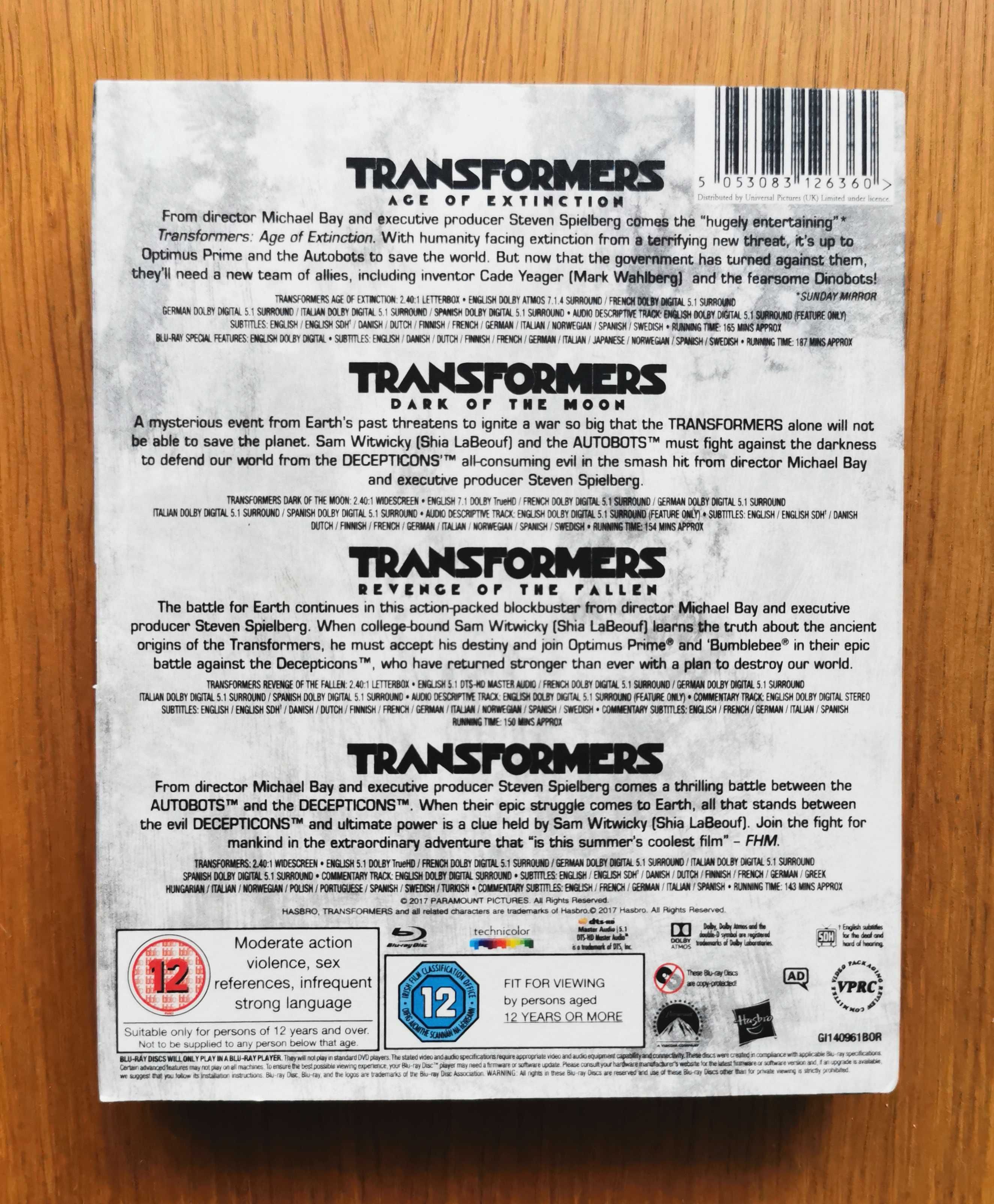 Transformers 4-Movie Collection 5x Blu-ray (En) (2017)