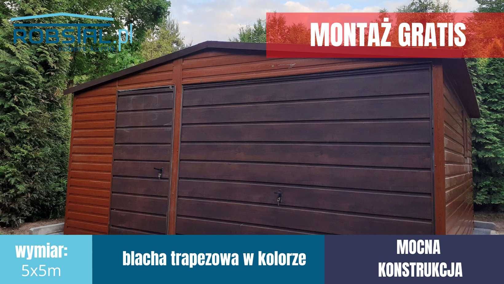 Garaż 5x5m - PANEL POZIOMY! Montaż cała POLSKA! #14