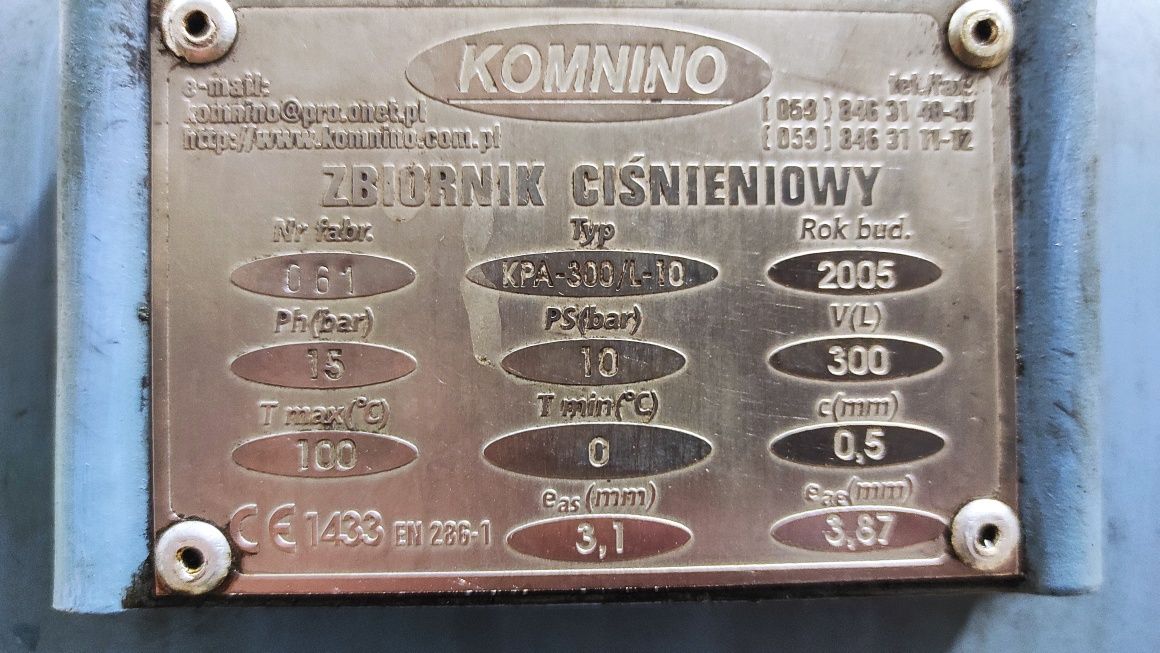 Kompresor ATMOS zbiornik 300 l