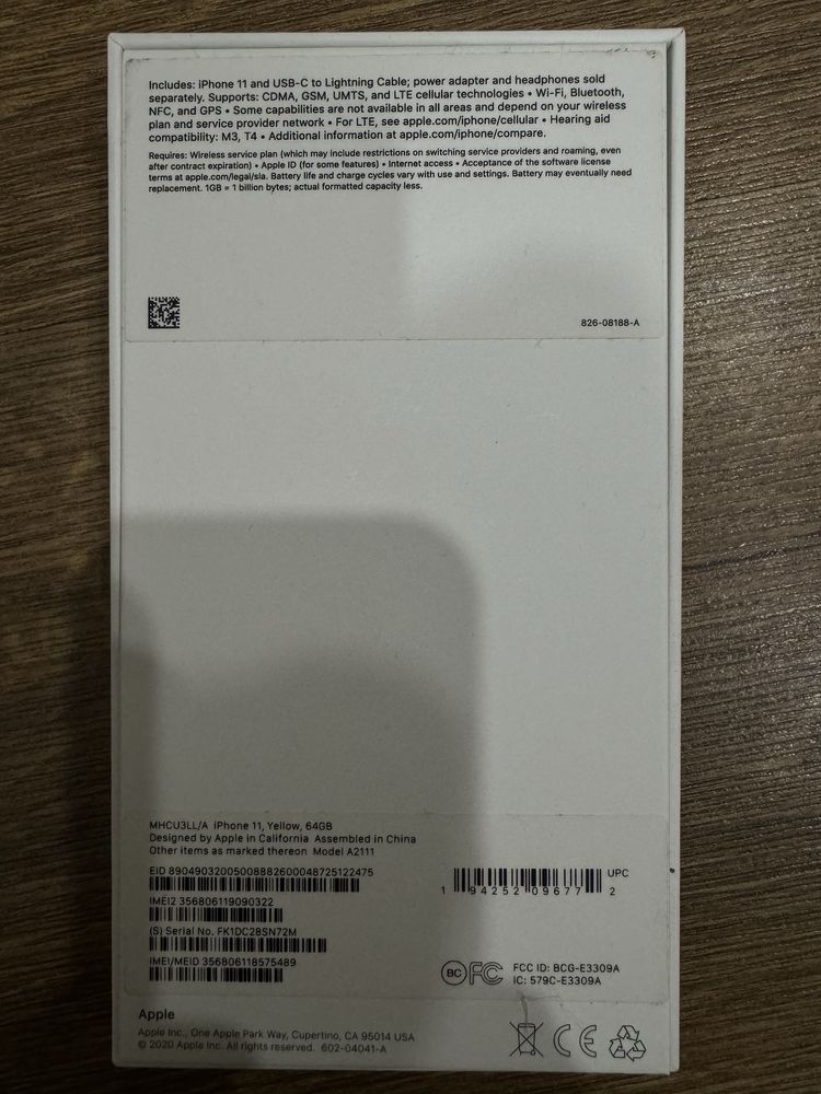 iPhone 11 64 GB жовтий стан нового