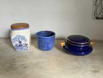 conjunto de 3 peças cerâmicas decorativas