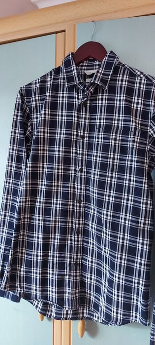 Męska koszula s w kratkę nowa