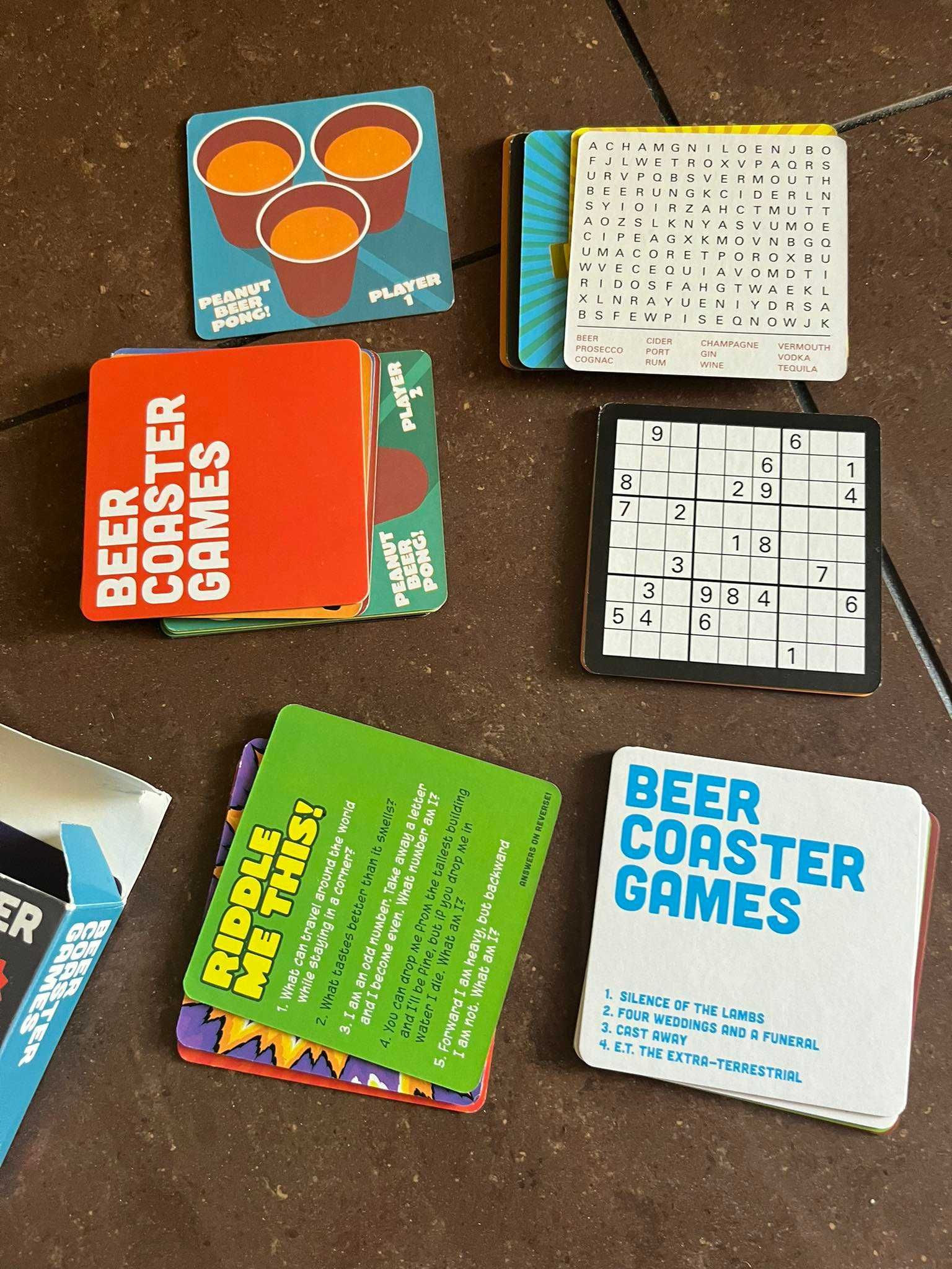 Beer Coaster Games 30 zestaw gier umysłowych