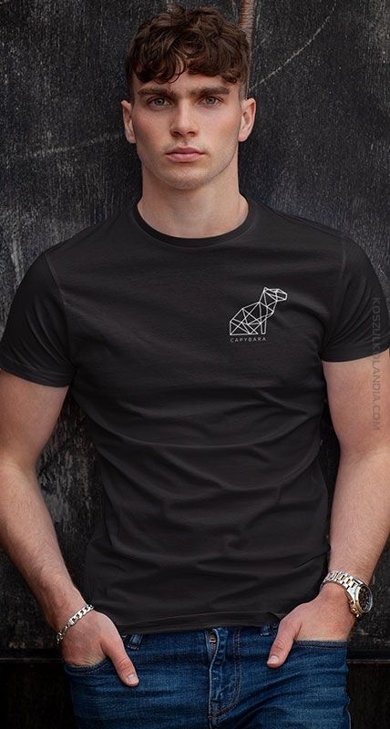 Capybara standard - dwustronna koszulka męska Rozmiary S M L XL XXL 3X