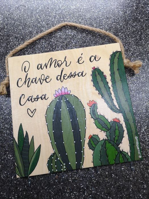 Placa de madeira personalizada