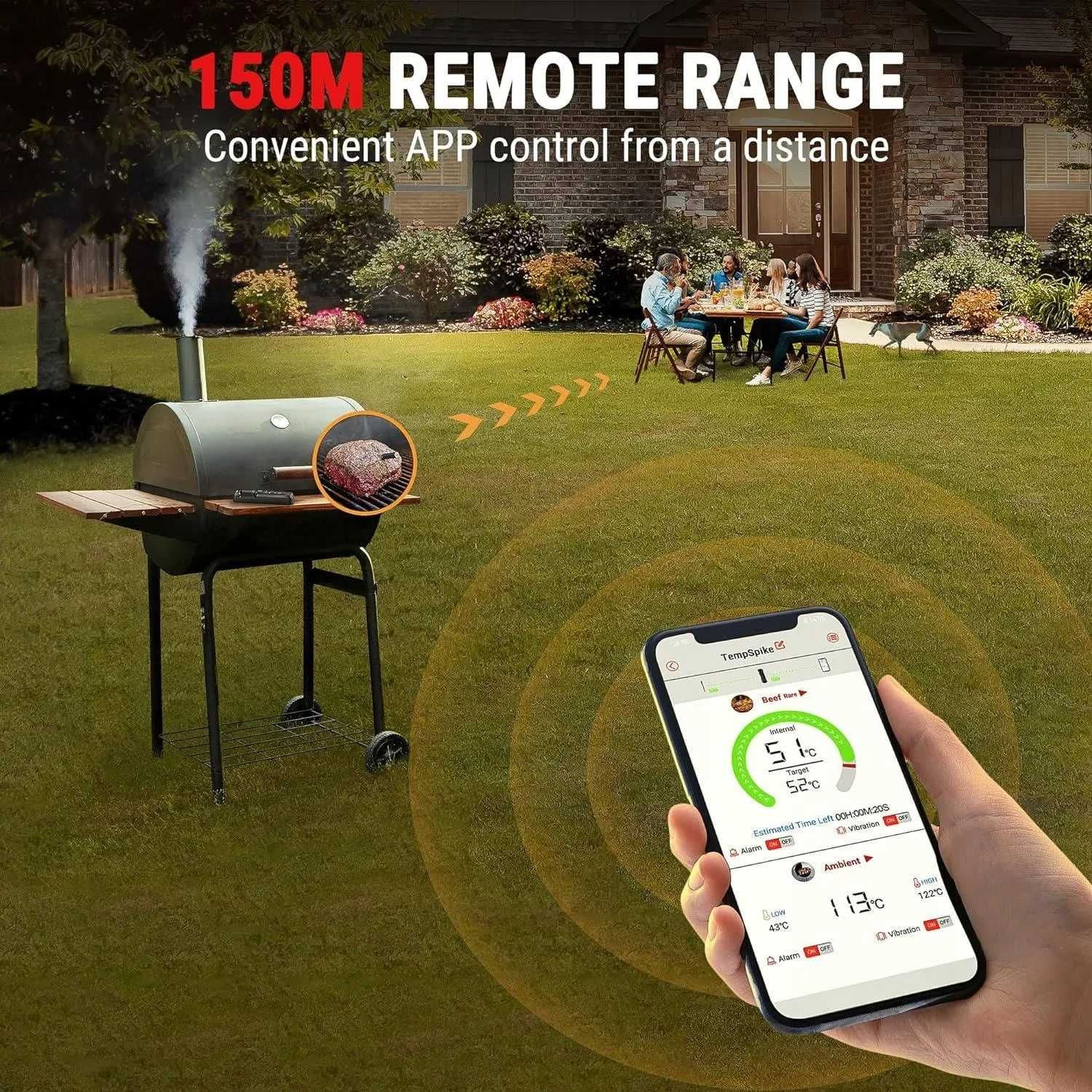 Cyfrowy termometr do mięsa TempSpike TP961 -10-300 °C bluetooth App