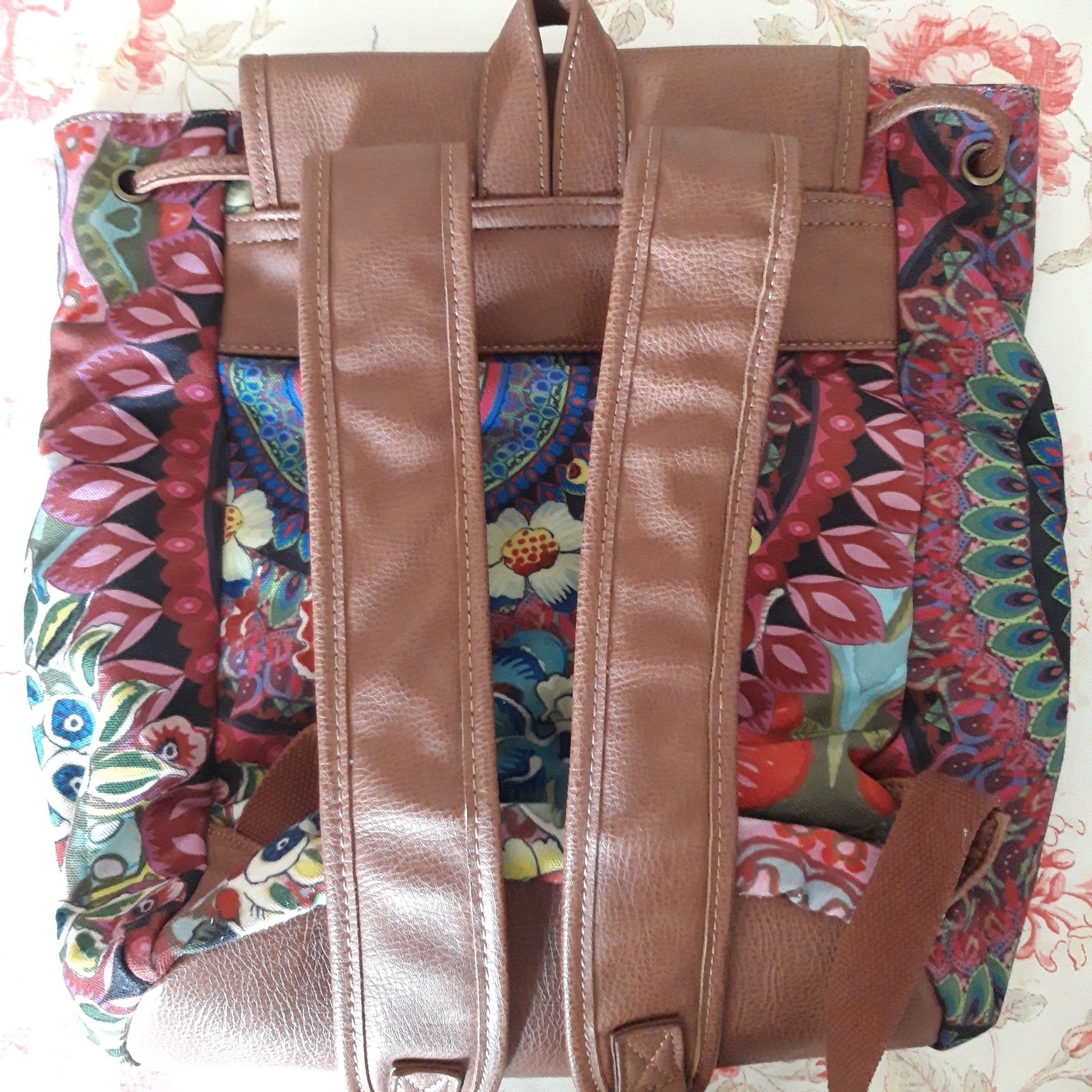 Desigual plecak retro kolorowy piękny patchworkowy