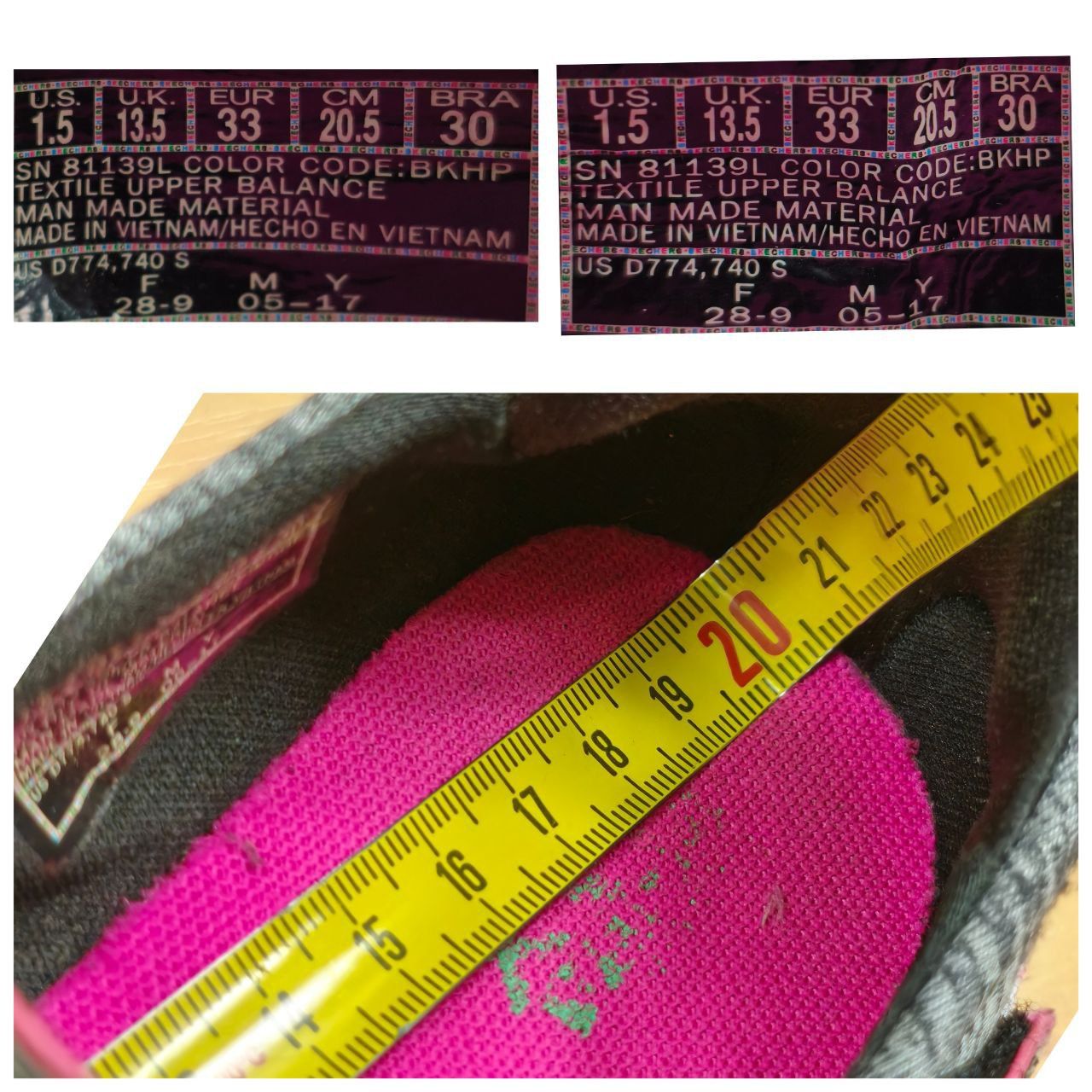 Buty Baleriny r.33 Skechers GOwalk 4 Mary Jane dla dzieci na rzep