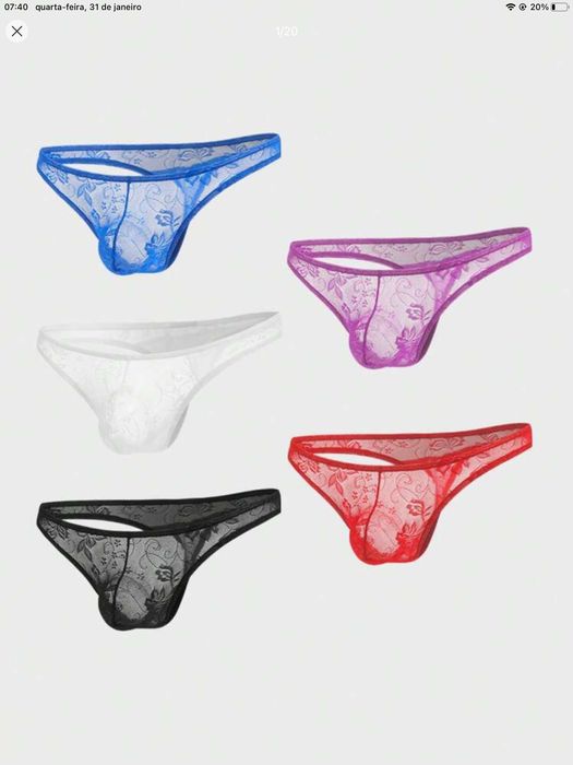 Tanga homem disponivel em 5 cores xl