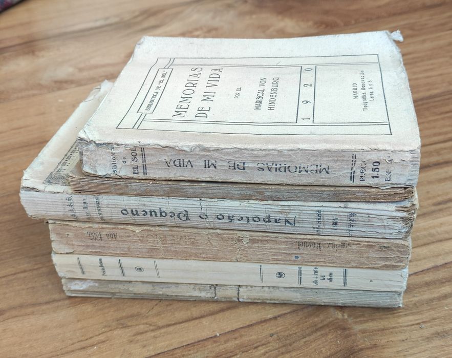 Livros antigos vários, finais secXIX e princípios séc XX