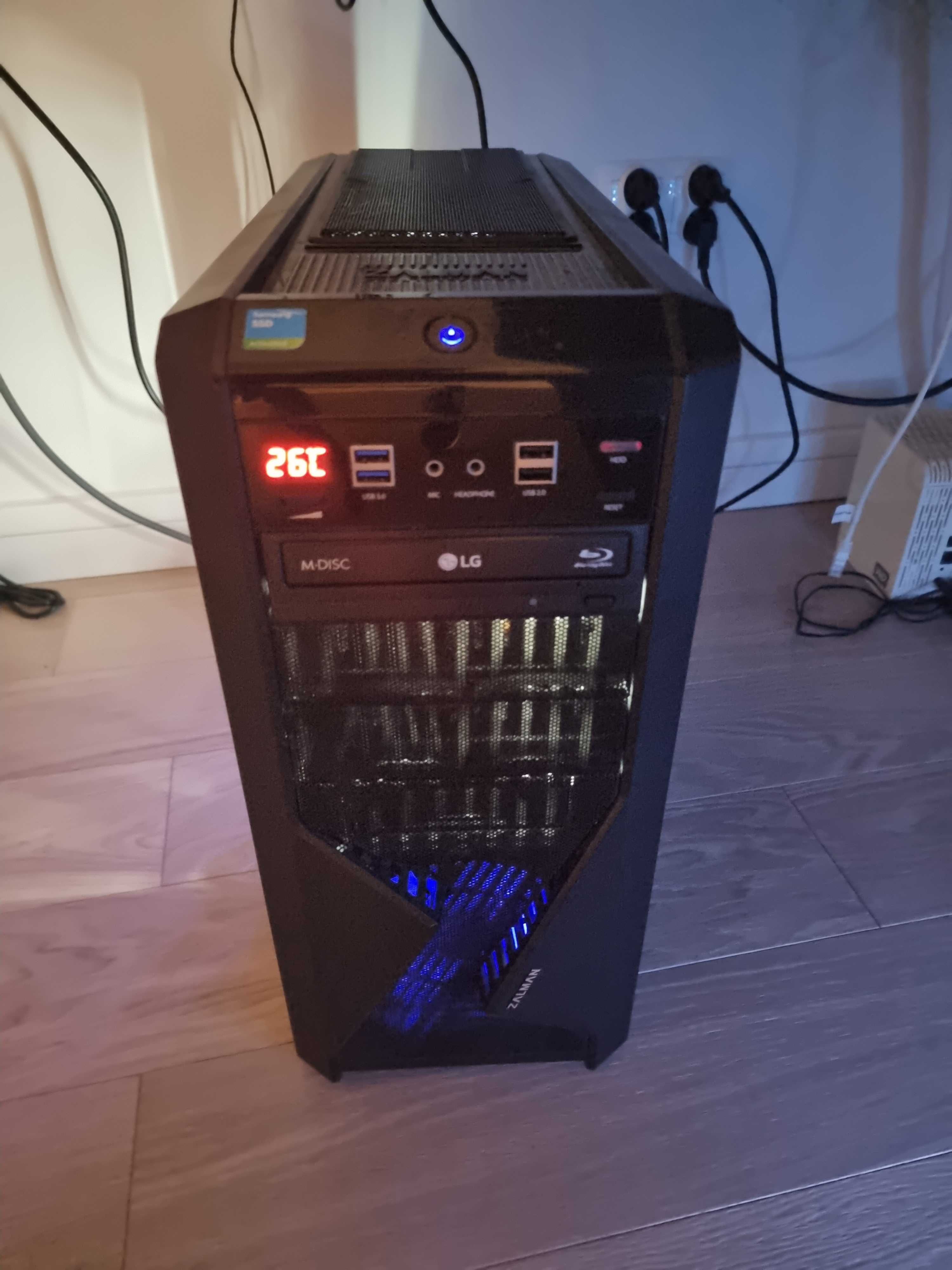 PC - i7‑860 GTX1060 6GB 24GB RAM SSD256+HDD1TB PSU720W pełny zestaw