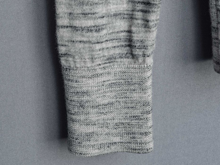 Allsaints, 100% wełna merino, longsleeve, jasnoszary, rozmiar S/M.