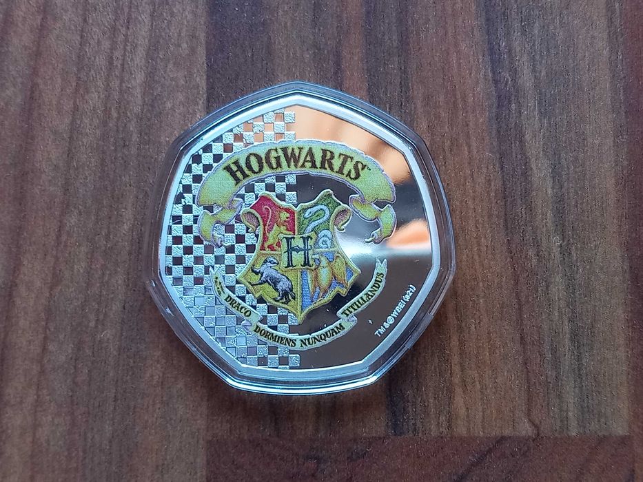Moeda 50 Cents "Harry Potter - Hogwarts" Cook Islands