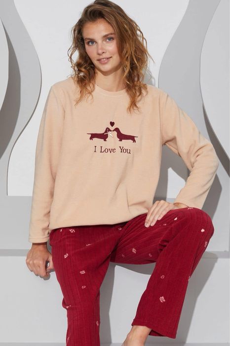 Жіноча тепла затишна піжама S,M,L,XL