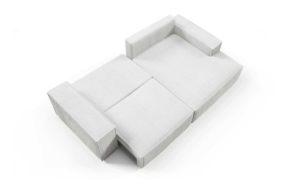 Narożnik rozkładany COBO L mini 255 cm sztruks funkcja spania