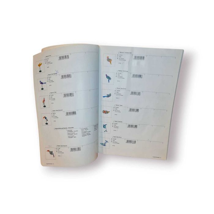 Broche Swarovski “Benua Blue Zircon”– Coleção Paradise(2002)– c/ Caixa